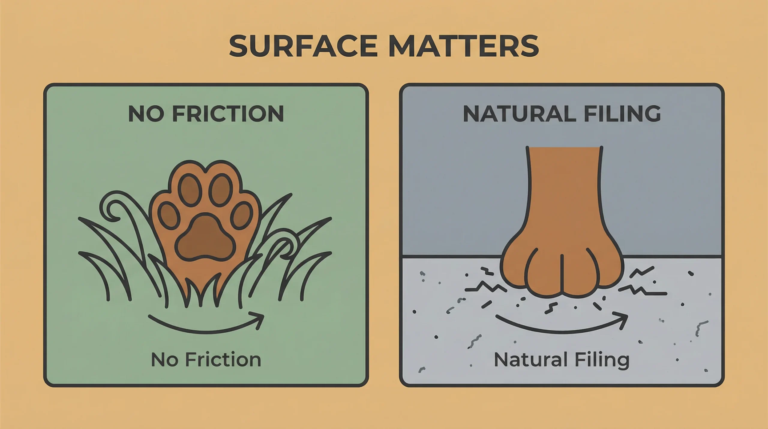 How to Keep Dog Nails Short Without Clipping Using the Right Surfaces How to keep dog nails short without clipping by using hard surfaces for natural filing