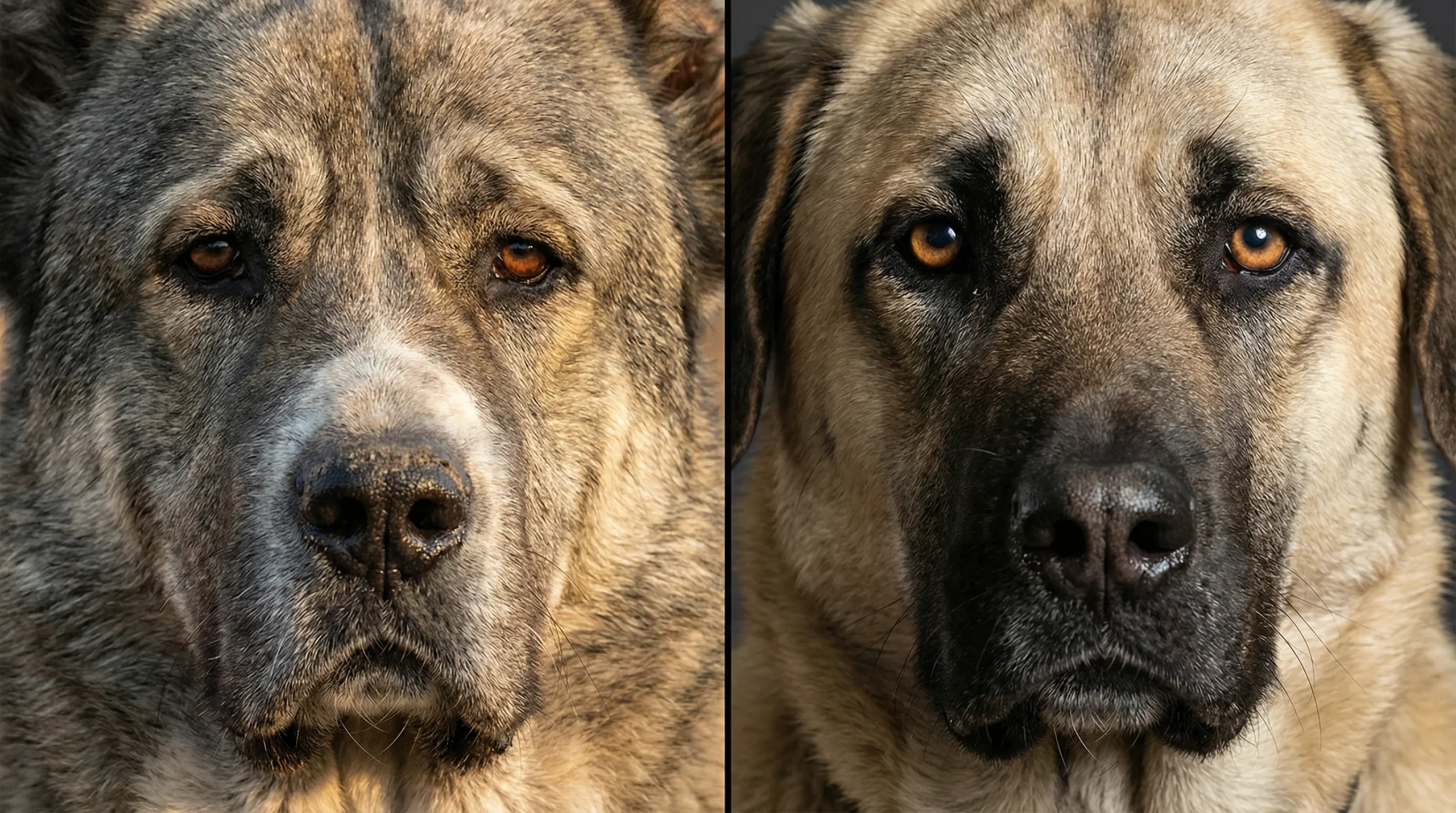 Alabai Dog vs Kangal – Temperament and Behaviour Comparison Alabai Dog vs Kangal temperament comparison showing calm dominance and alert expression
