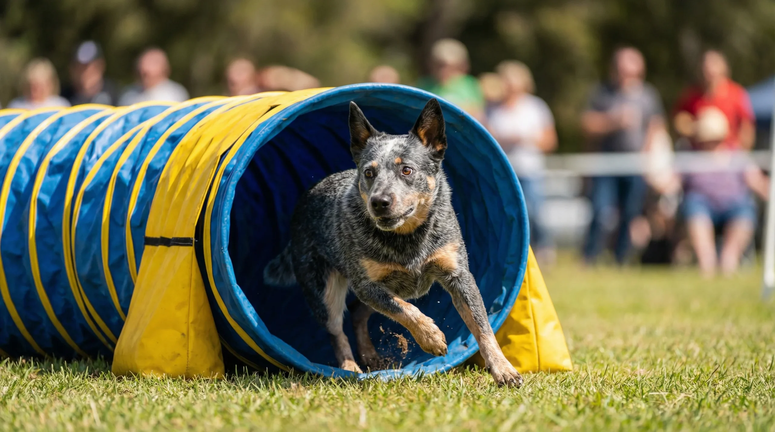 Australian cattle dog vs blue heeler agility training showing working intelligence and athletic ability