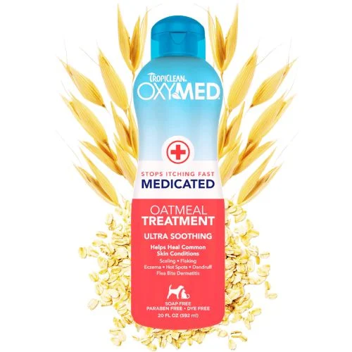 TropiClean OxyMed Medicated Dog Conditioner | Best for Fast Itch Relief & Skin Hydration