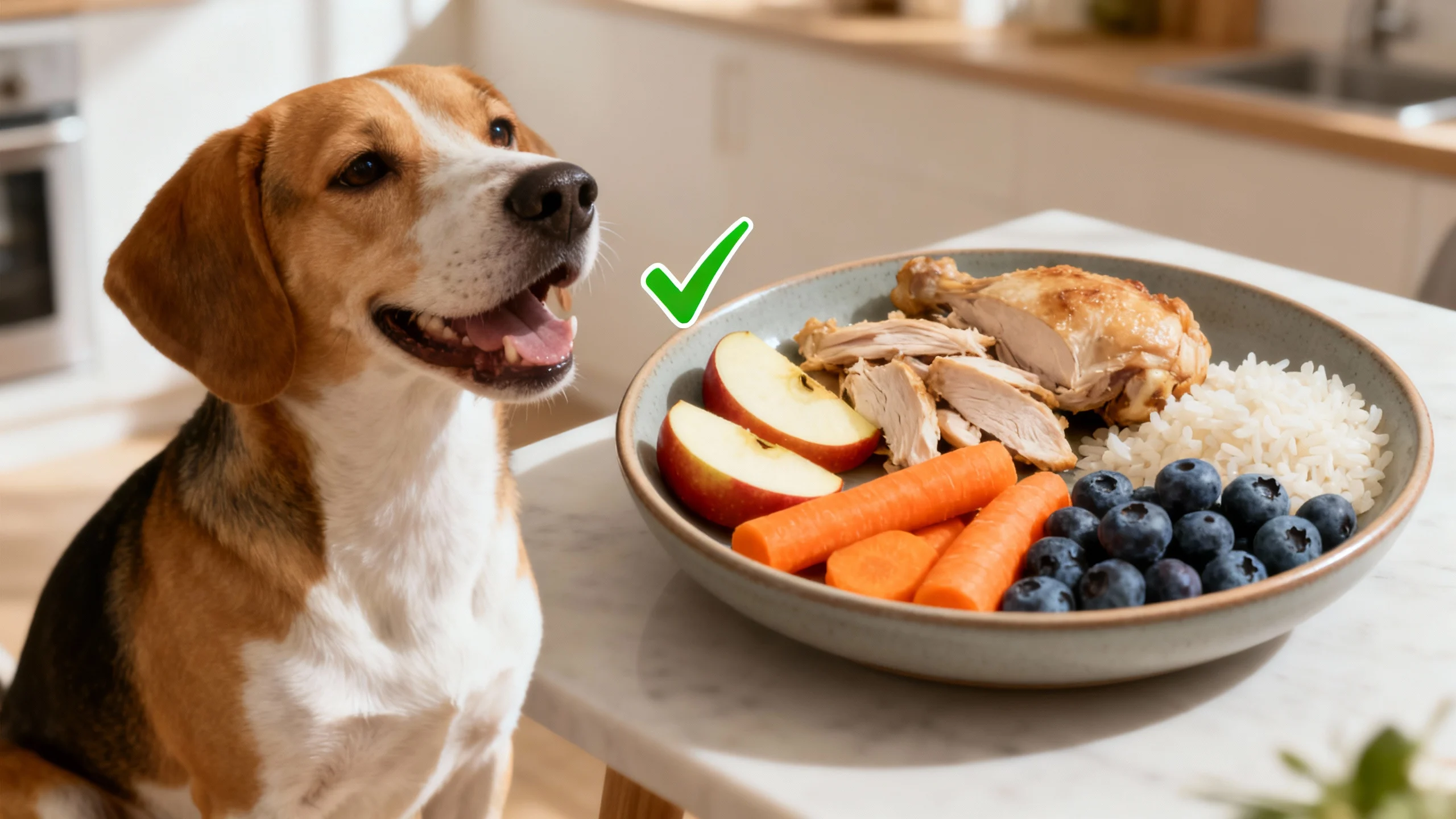Foods That Can Kill Your Dog – Safe Foods Example (FlexK9) foods that can kill your dog – example of safe food for dogs including cooked chicken, carrots, apples, blueberries and rice
