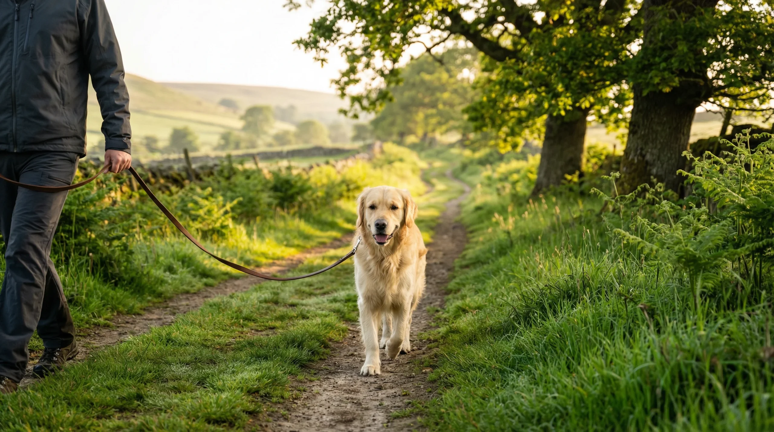 Keep dogs on leads while walking on countryside paths to protect wildlife and livestock