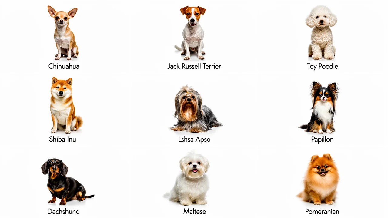 Dogs with longest lifespan presented in a grid of nine long-living breeds.