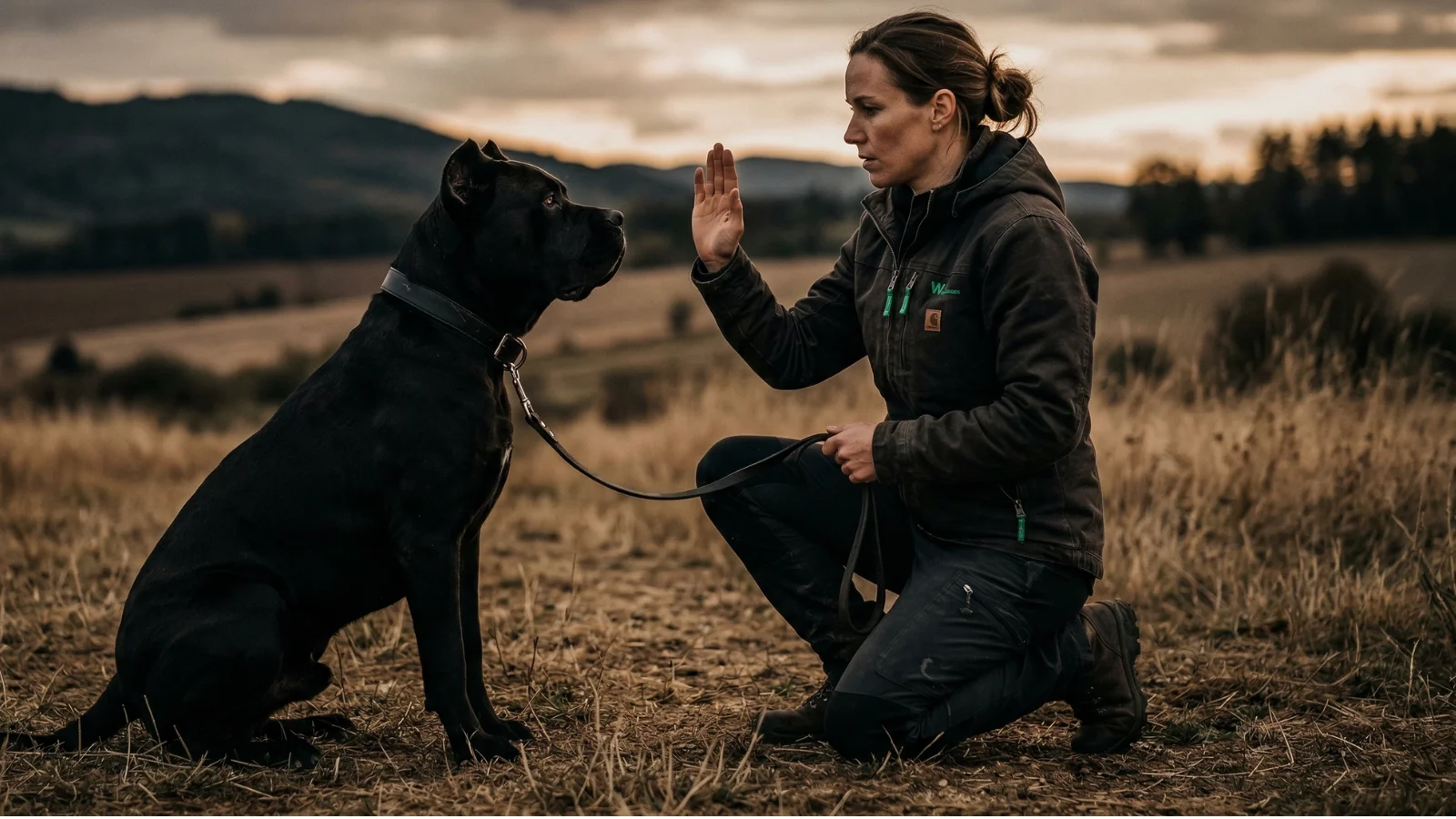 Are pitbulls banned in the UK? Image showing professional dog training highlighting responsible ownership and behaviour management